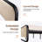 Platform Metal Bed Frame With Curved Upholstered Headboard-2000946601