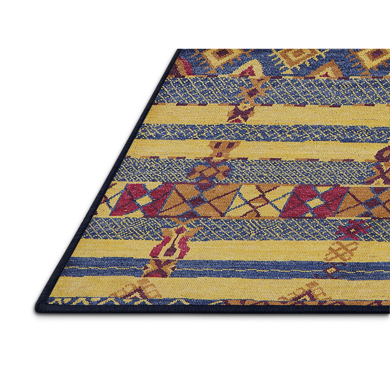 Alwillie Southwestern Indoor Rug, Rectangle 4' x 6'