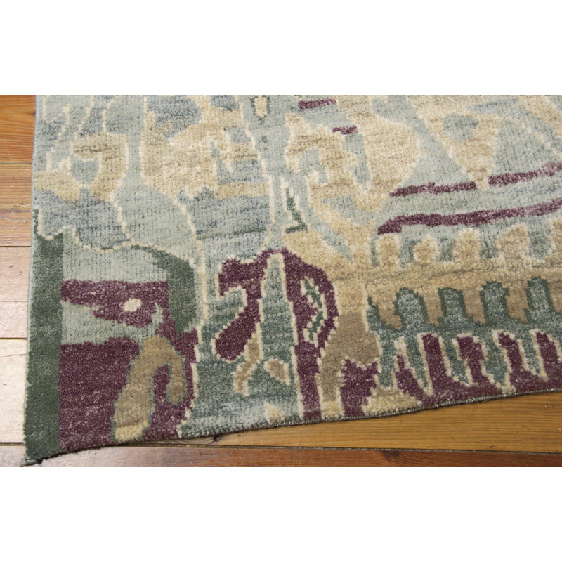 Rudgeway Wool Ikat Indoor Rug, Rectangle 5'6" x 8'