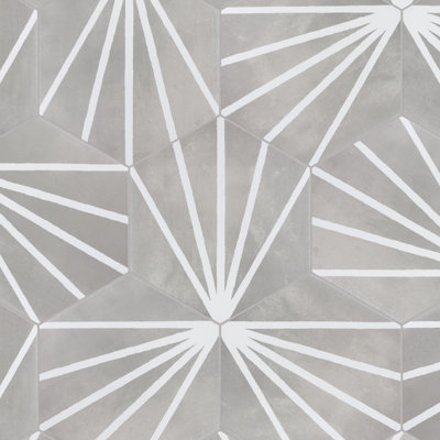 Horizon 7-3/4" x 9" Porcelain Patterned Wall & Floor Tile