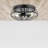 Lincoln Woods Industrial Indoor Flushmount Light with Cage