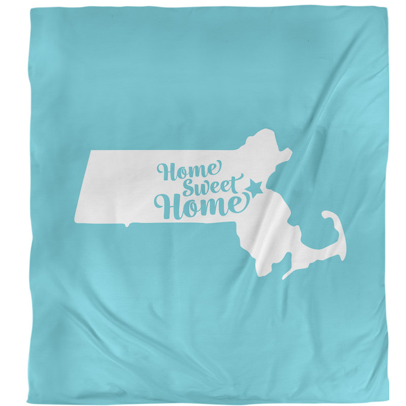 Housse de couette simple pour boston home, Housse de couette pour grand lit, Bleu sarcelle, Microfibre