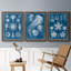 Ensemble de 2 peintures murales sur toile d'Alphonse, Afrique dans les tons de bleu-1308183548-1308183549
