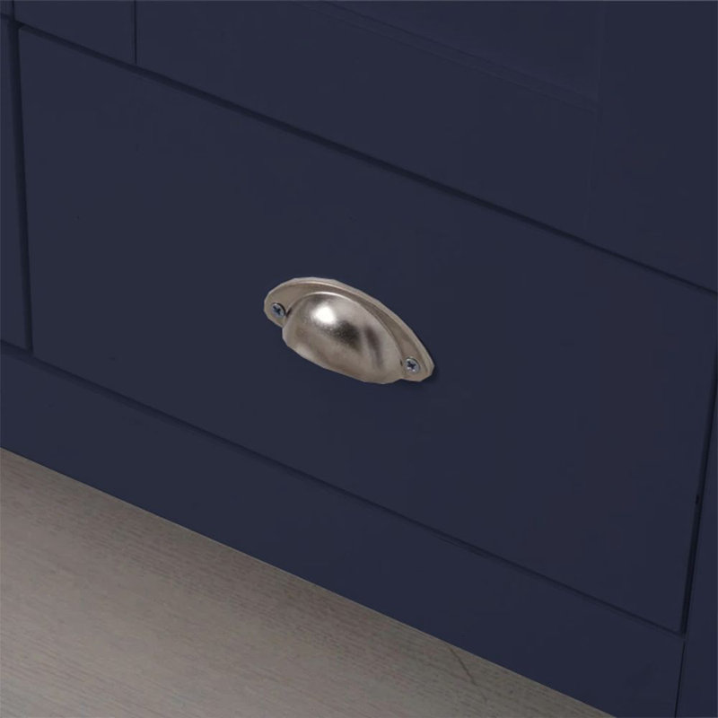Annieruth 2 Door Manufactured Wood Wardrobe, Blue/Oak