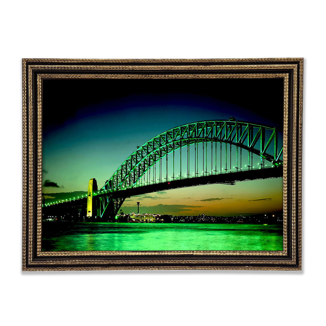 Sydney Harbour Bridge Grüner Guss - Druck