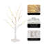 2 Pack 24” 2FT Lighted Birch Tree With 18LT Warm White Leds, Christmas Decorations Indoor Battery Powered Timer, Artificial Branch Trees For Money Tree Party Wedding Table Mantel Home Decor