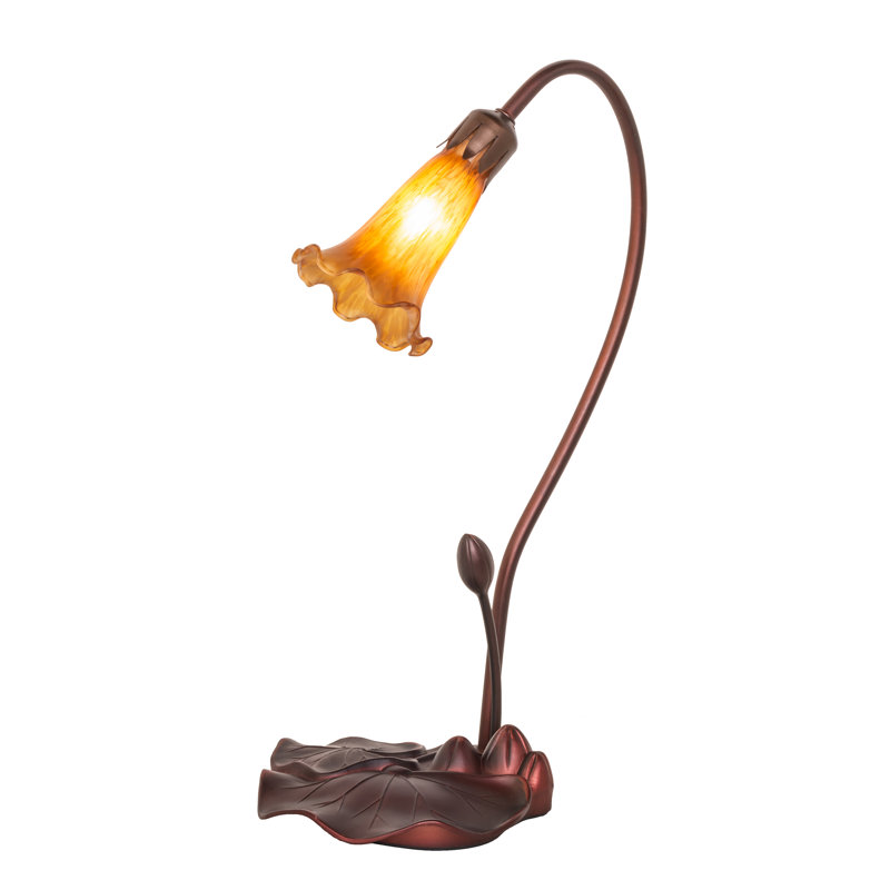 Meyda Tiffany & Stained Glass Table Lamp, Amber