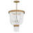 Dune Four-Light Hand-Strung Sea Glass Pendant Fixture-84742395