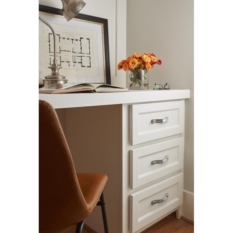 Jolene Cup Cabinet Pull, Black Brushed Nickel, 3 3/4" Center to Center