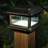 Solar Powder Coated Black Aluminum Low Voltage Solar Powered Integrated LED Metal Fence Post Cap Light 4 In. X 4 In.