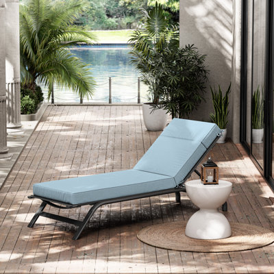 Outdoor Chaise Lounge Cushion – Weather-Resistant, Reversible, Plush Comfort