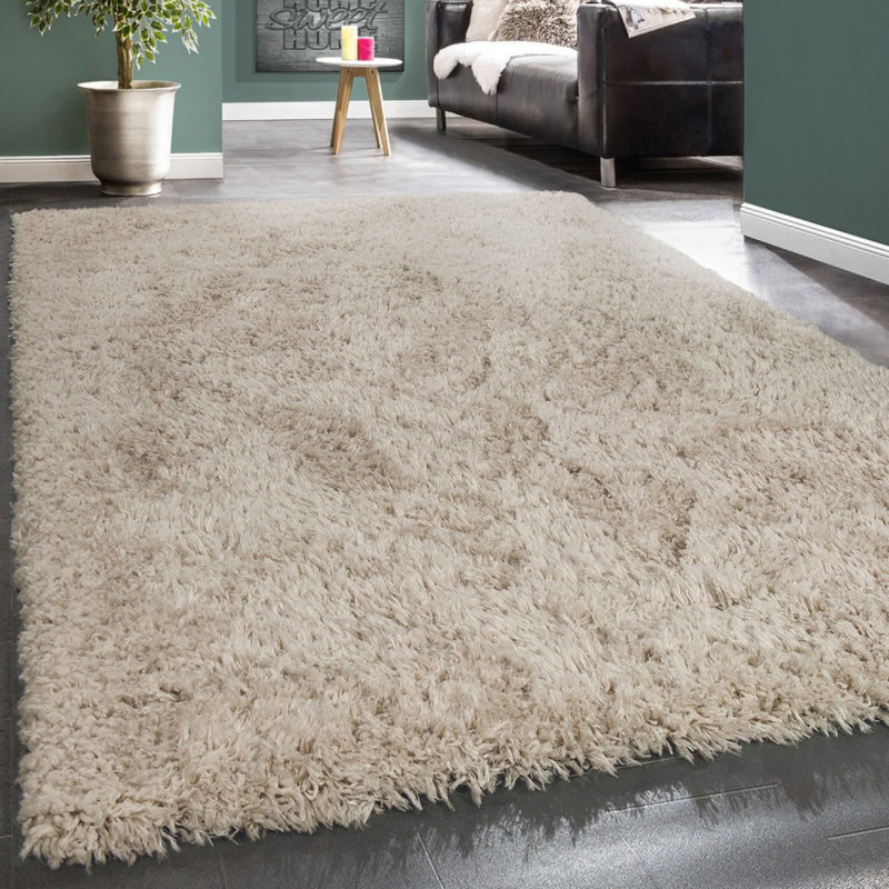 Bowie Solid Colour Shag Area Rug, Rectangle 160 x 230cm