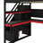 Full-Sized Wooden Loft Bed For Gaming With Stairs For Storage, Integrated Desk, Shelves & Pegboard-1052499287-1052499281
