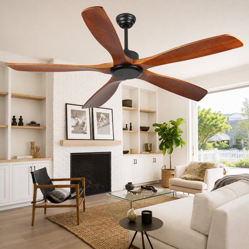 60-Inch wood Ceiling Fan Without light