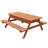 Cedar Picnic Table With Large Storage Compartment