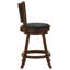 Chaise de comptoir pivotante rembourrée Jackman Châtaignier-43741412