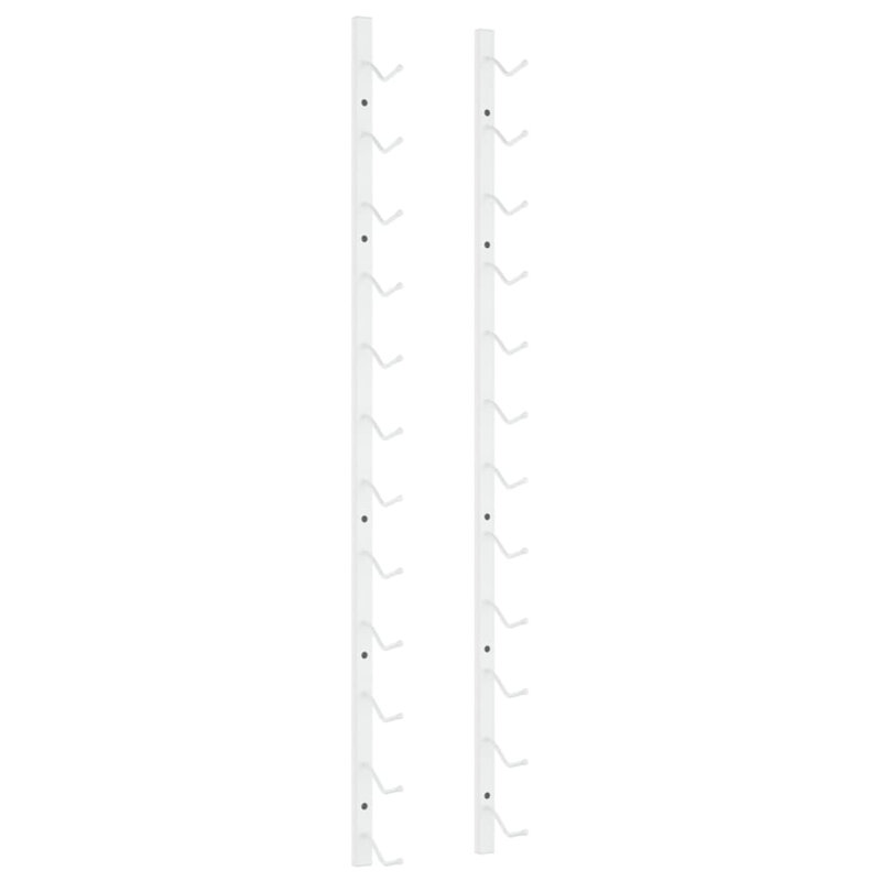Jerald Wall Mounted Wine Bottle Rack, White