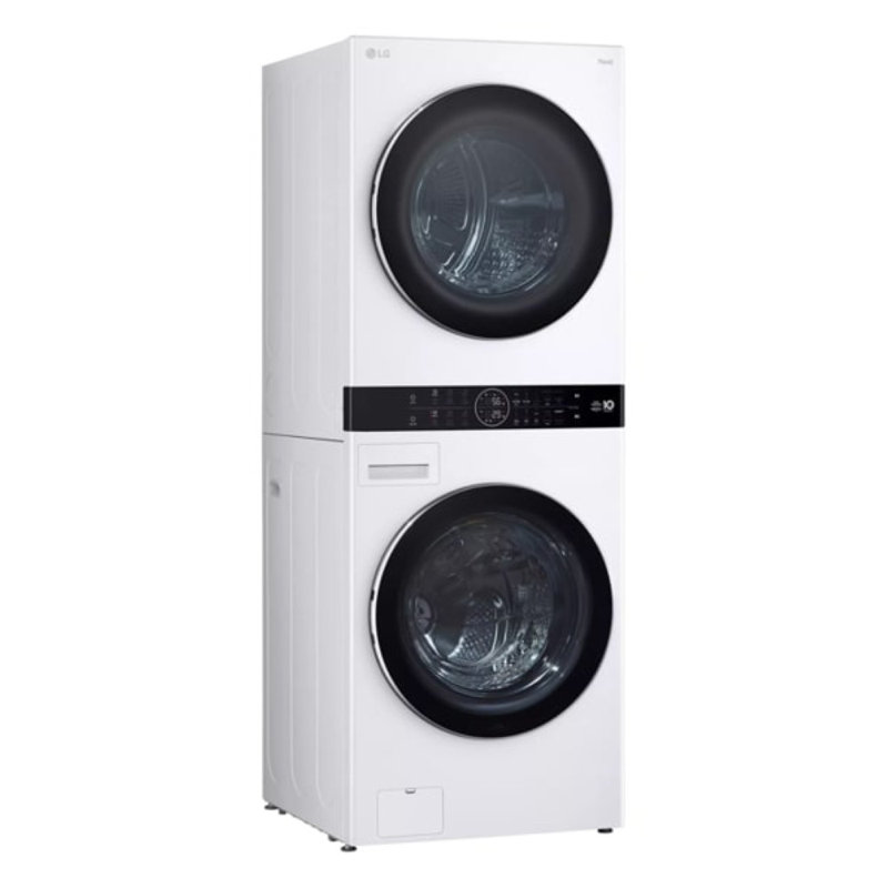 LG Single Unit WashTower with Center Control, Front Load Washer and 7.8 cu. ft. Electric Ventless Heat Pump Dryer, 5.0 cu. ft.