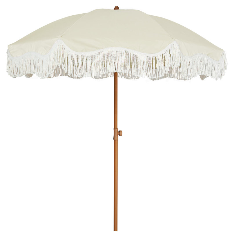 Parasol de terrasse 6,5 pi Boho, Light Beige