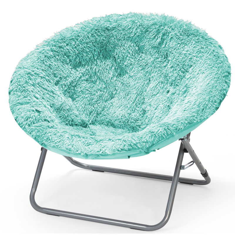 Larson 30" W Papasan Chair, Aqua