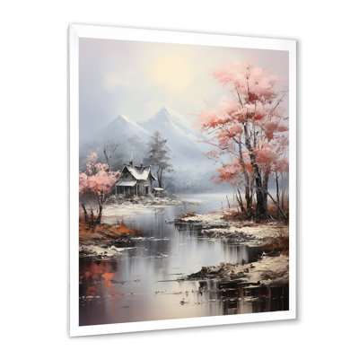 Haylow, paysage romantique nuances de rose bleu II