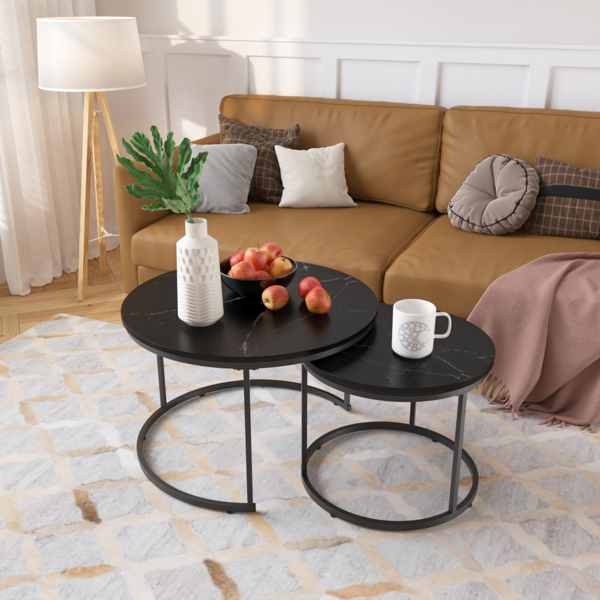 George Oliver Nesting Coffee Table Set Of 2(Only Including Coffee Table ...