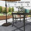 Porte-parapluie de jardin Outsunny