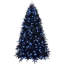 Arbre de Noël de 7 pi avec 450 lumières DEL blanches, arbre artificiel PE + PVC à 1916 pointes pour décoration d'Halloween et des Fêtes, structure à charnières avec support en métal stable-1386414874
