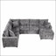 Divan-lit modulaire avec canapé-lit de rangement de 112,2 po-500706324