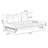 White Chenille Modular Sofa bed cushion couch