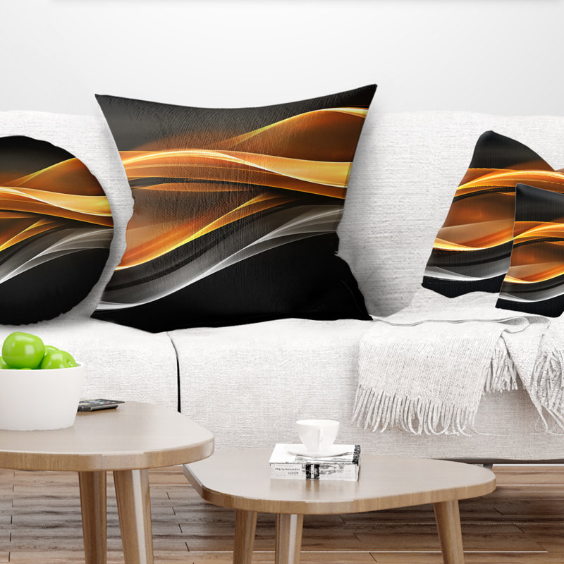  Coussin abstrait, Coussin décoratif, 16 po x 1 po