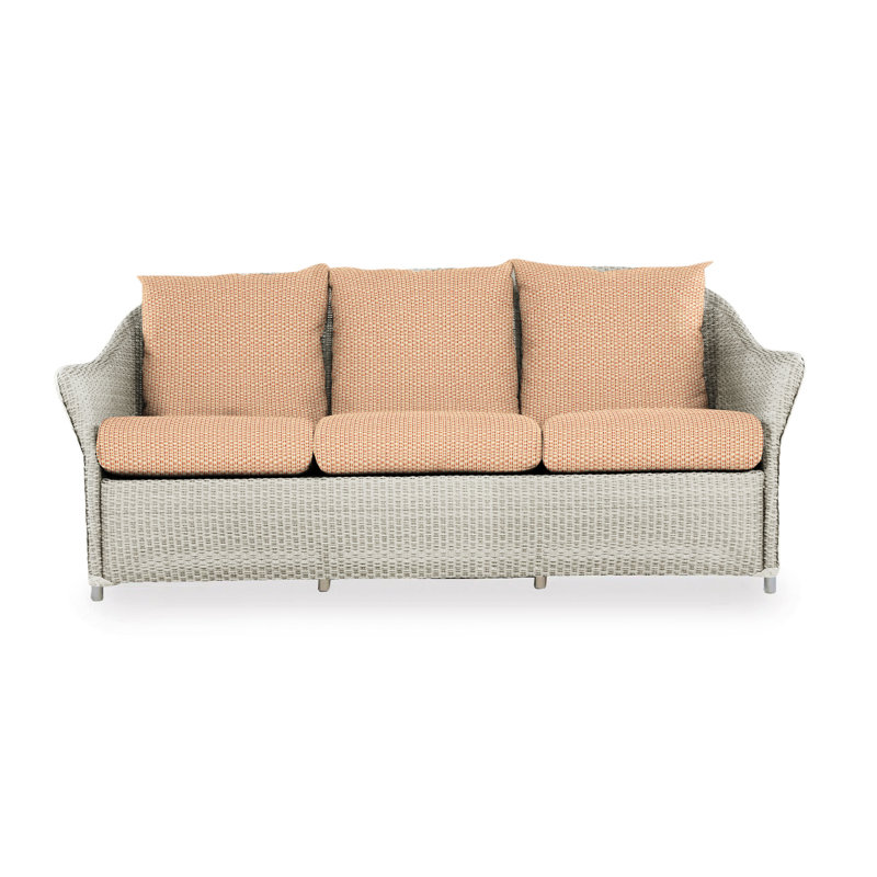 Weekend Retreat Outdoor 3 - Seat Patio Sofa, Black Sand, Linen