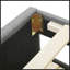 Lit plateforme simple tapissier avec lit gigogne et 3 tiroirs-799899715