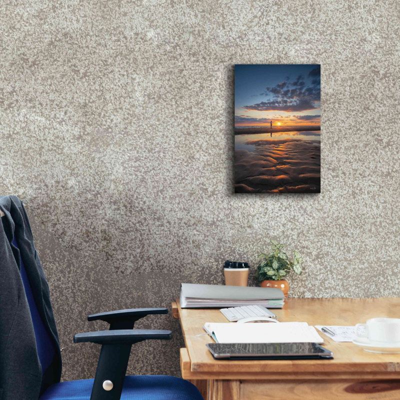 Collin Peaceful Sunset par Martin Podt - reproduction d'art sur toile tendue, H 18 po x l 12 po x P 0,75 po