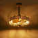 18" Rattan Caged Ceiling Fan with Light Kit and Remote