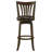 Marcella Wood Pub Height Swivel Bar Chair Dark Cherry-813847229