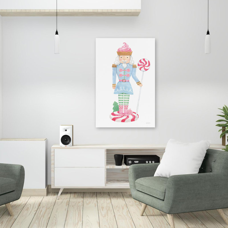 Casse-noisette Boulangerie IV, candie bleue contemporaine, H 36 po x l 24 po