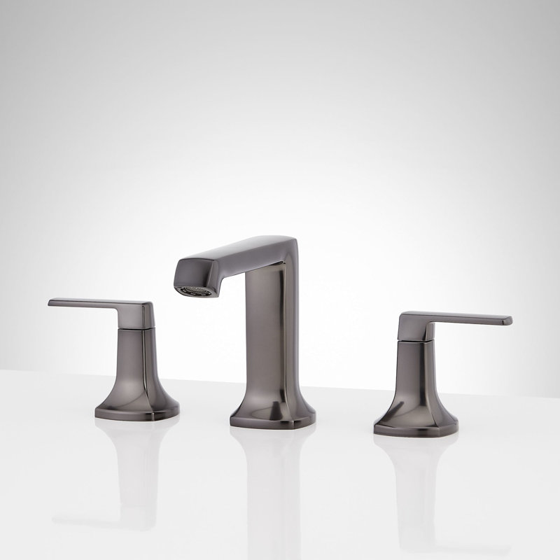Sefina Widespread Bathroom Faucet - Gunmetal, Gunmetal