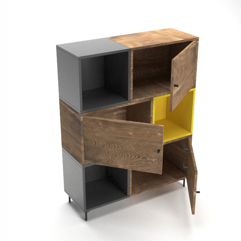 Elmo 140cm H x 110cm W Cube Bookcase