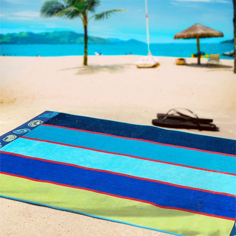 Serviette de plage surdimensionnée 100% coton Makenna