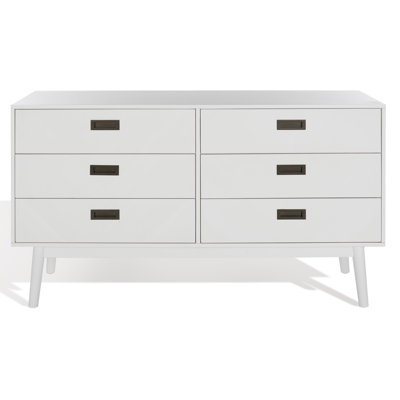 Commode double 6 tiroirs l 56 po
