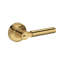 Lake Forest Keyed Entry Lever with Recessed Round Rose in Lifetime (PVD) Satin Brass-775444154