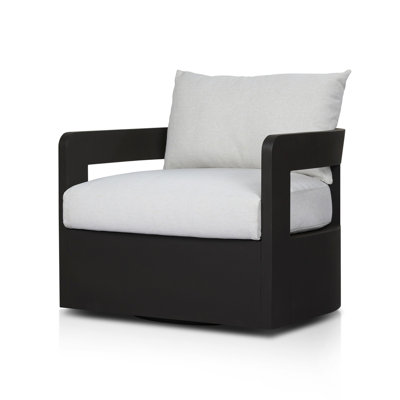 Jackson Outdoor Metal Swivel Chair-Bronze