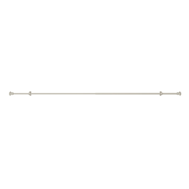 Ensemble de tringle à rideaux bowning, H 2,5 po x l 84 po x P 2,5 po, Gris