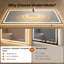 Frameless LED Bathroom Mirror With 3 Colour Temperature And Anti-Fog, Backlit & Front Lit Vanity Mirror With Memory Function-1781579756