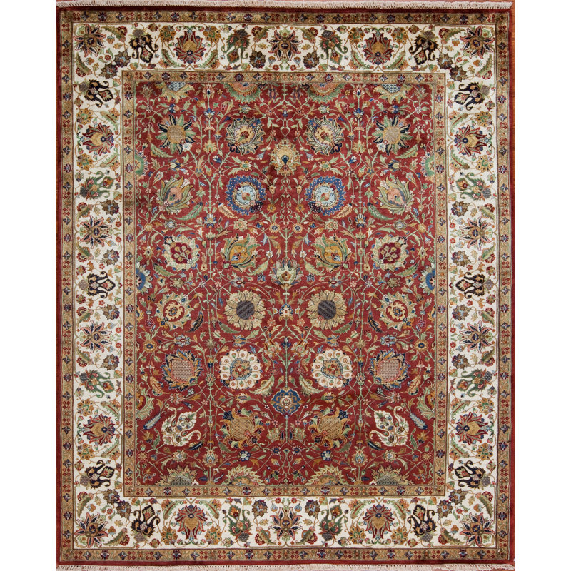 Kingdom Hand Knotted Wool Area Rug, Rectangle 12' x 15'