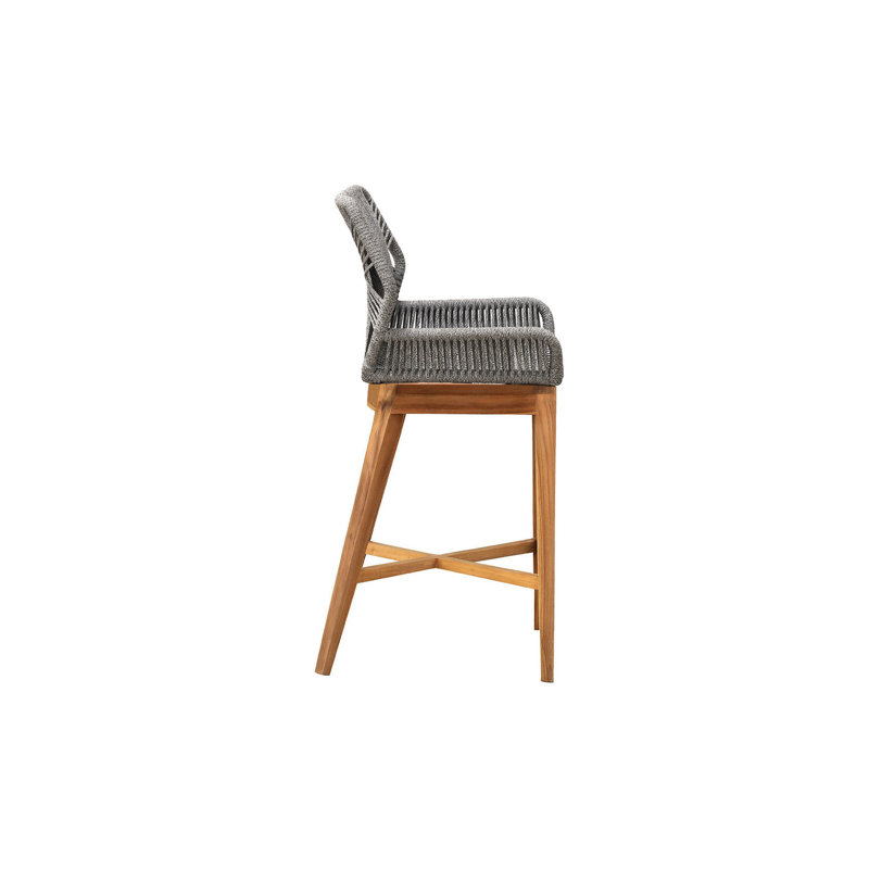 Ensemble de 2 tabourets de bar Beverly, Gris, 26"