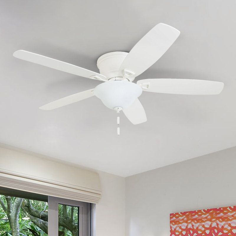 Glen Alden 52" Indoor LED Ceiling Fan, White