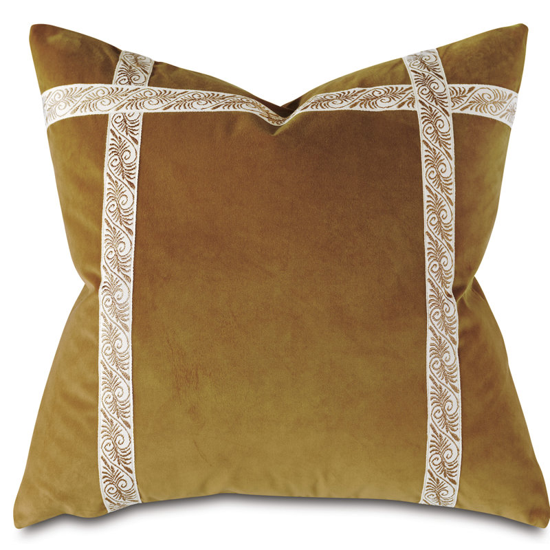 Monogram Velvet Square Pillow Cover & Insert