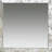 15" Brown Square Framed Antiqued Damask Accent Mirror